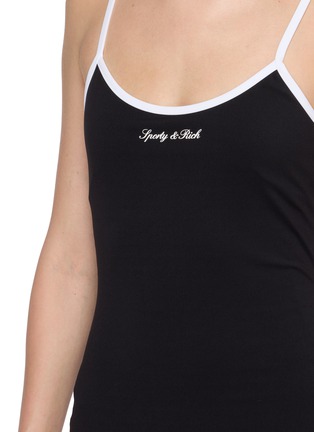  - SPORTY & RICH - Signature Logo Sports Mini Dress