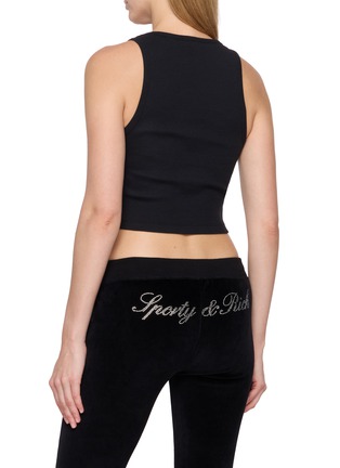 背面 - 点击放大 - SPORTY & RICH - Signature Logo Krystal Tank Top