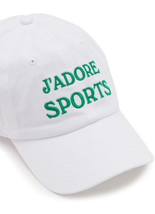 细节 - 点击放大 - SPORTY & RICH - JADORE 字母刺绣棒球帽