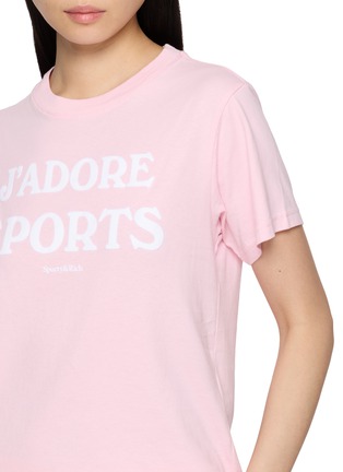  - SPORTY & RICH - JADORE 印花纯棉短袖 T 恤
