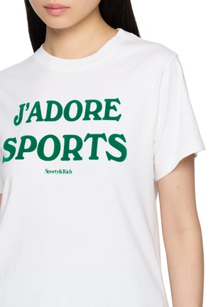  - SPORTY & RICH - JADORE 印花纯棉短袖 T 恤