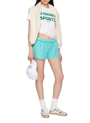 模特儿示范图 - 点击放大 - SPORTY & RICH - JADORE 印花纯棉短袖 T 恤