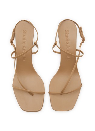 细节 - 点击放大 - STUDIO AMELIA - 70 Cross Front Leather Sandals