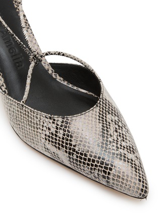 细节 - 点击放大 - STUDIO AMELIA - 50 Odessa Leather Mule Pumps