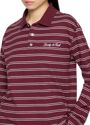  - SPORTY & RICH - LOGO 饰 POLO 长袖上衣