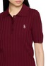  - SPORTY & RICH - LOGO 饰罗纹 POLO 针织衫
