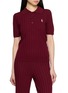 SPORTY & RICH LOGO 饰罗纹 POLO 针织衫