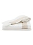 首图 –点击放大 - FRETTE - Sateen Breeze Border King Size Duvet Set — Milk/Greige