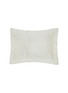 首图 –点击放大 - FRETTE - Luxury Sway Jacquard Rectangle Pillow Cover — Milk Sea Foam