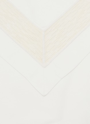 细节 –点击放大 - FRETTE - Balance Lace King Size Duvet Cover Set — Milk