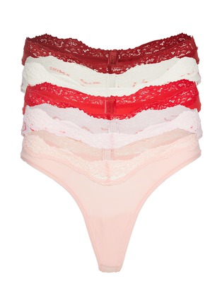 首图 - 点击放大 - SKIMS - FITS EVERYBODY 蕾丝丁字裤五件套