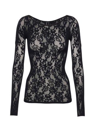 首图 - 点击放大 - SKIMS - KNIT LACE 蕾丝船领上衣