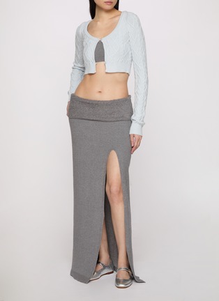 背面 - 点击放大 - SKIMS - SWEATER KNIT 麻花针织开衫