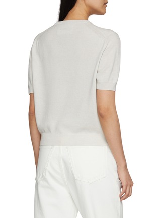 背面 - 点击放大 - NACKIYÉ - Short Sleeve Crewneck Cashmere Knit Top