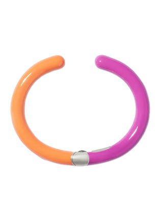 首图 - 点击放大 - MARLA AARON - Tacky Fuschia Enamel Sterling Silver Hinged Cuffling — Size 6.5-7