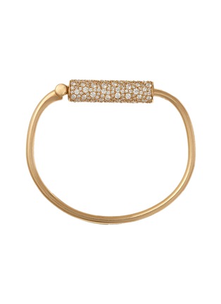首图 - 点击放大 - MARLA AARON - Stoned Trundle Lock 18K Gold Diamond Bracelet
