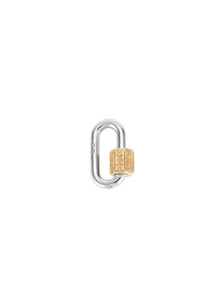 首图 - 点击放大 - MARLA AARON - Medium Embossed Chubby 14K Gold Sterling Silver Lock