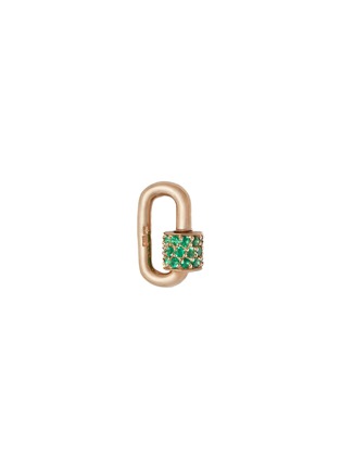 首图 - 点击放大 - MARLA AARON - Stoned Chubby 14K Gold Emerald Babylock Charm