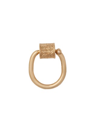 首图 - 点击放大 - MARLA AARON - Chubby Trundle Hand Engraved 18K Gold Lock Ring — Size US 6.5