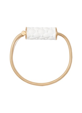 首图 - 点击放大 - MARLA AARON - Cushion Trundle 18K Gold Cacholong Lock Bracelet