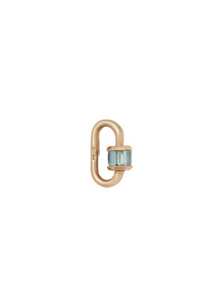 首图 - 点击放大 - MARLA AARON - Total Baguette 14K Gold Aquamarine Babylock Charm
