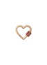 首图 - 点击放大 - MARLA AARON - Stoned 14K Rose Gold Ruby Baby Heartlock