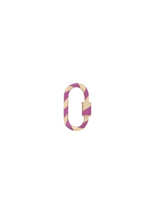 首图 - 点击放大 - MARLA AARON - Medium Fuchsia Enamel 14K Rose Gold Lock