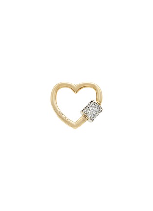 首图 - 点击放大 - MARLA AARON - Stoned 14K Gold Diamond Baby Heartlock