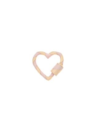 首图 - 点击放大 - MARLA AARON - Blush Enamel 14K Gold Heartlock