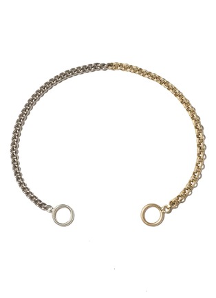 首图 - 点击放大 - MARLA AARON - Mixed Up Half And Half Chain 14K Gold Sterling Silver Bracelet