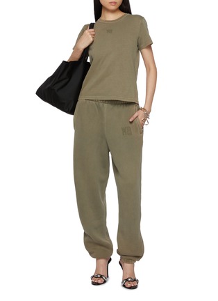 模特儿示范图 - 点击放大 - ALEXANDERWANG - Puff Print Logo Sweatpants