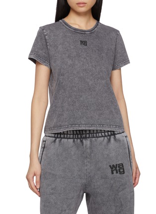 首图 - 点击放大 - ALEXANDERWANG - LOGO 印花纯棉 T 恤
