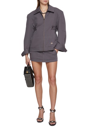 模特儿示范图 - 点击放大 - ALEXANDERWANG - 工装迷你裙裤