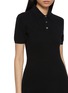  - ALEXANDERWANG - Knitted Logo Patch Polo Wool Mohair Dress