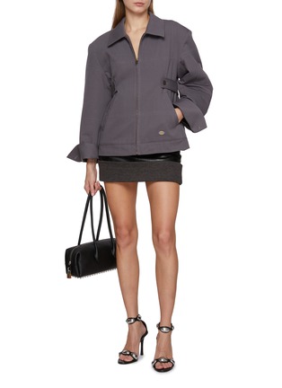 模特儿示范图 - 点击放大 - ALEXANDERWANG - 褶皱工装夹克