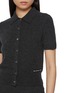  - ALEXANDERWANG - Knitted Logo Patch Polo Cardigan
