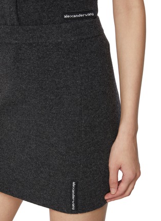  - ALEXANDERWANG - Knitted Logo Patch Mini Skirt