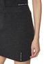  - ALEXANDERWANG - Knitted Logo Patch Mini Skirt