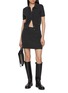 模特儿示范图 - 点击放大 - ALEXANDERWANG - Knitted Logo Patch Mini Skirt