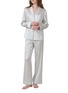 首图 –点击放大 - SILKY MIRACLE - Petite Flower Bouquet Pyjama Set — Blue/Size M