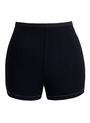 首图 –点击放大 - SILKY MIRACLE - Nude Swarovski Crystal Brief Shorts — Black/Size M