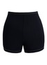 首图 –点击放大 - SILKY MIRACLE - Nude Swarovski Crystal Brief Shorts — Black/Size M