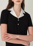 细节 –点击放大 - SILKY MIRACLE - Elegance Colour Block Short Set — Black/Size M