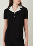 细节 –点击放大 - SILKY MIRACLE - Elegance Colour Block Short Set — Black/Size M