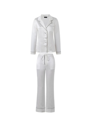 首图 –点击放大 - SILKY MIRACLE - Miracle Silk Pyjama Set — Pearl White/Size S