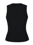 细节 –点击放大 - SILKY MIRACLE - Nude Swarovski Crystal Tank Top — Black/Size S