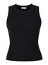 首图 –点击放大 - SILKY MIRACLE - Nude Swarovski Crystal Tank Top — Black/Size M