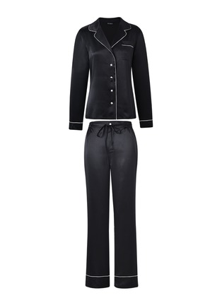 首图 –点击放大 - SILKY MIRACLE - Miracle Silk Pyjama Set — Black/Size M