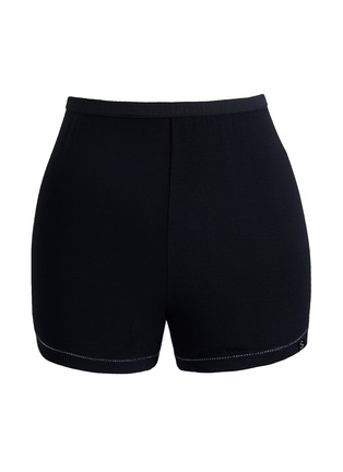 首图 –点击放大 - SILKY MIRACLE - Nude Swarovski Crystal Brief Shorts — Black/Size S