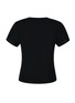 细节 –点击放大 - SILKY MIRACLE - Nude Swarovski Crystal T-Shirt — Black/Size M